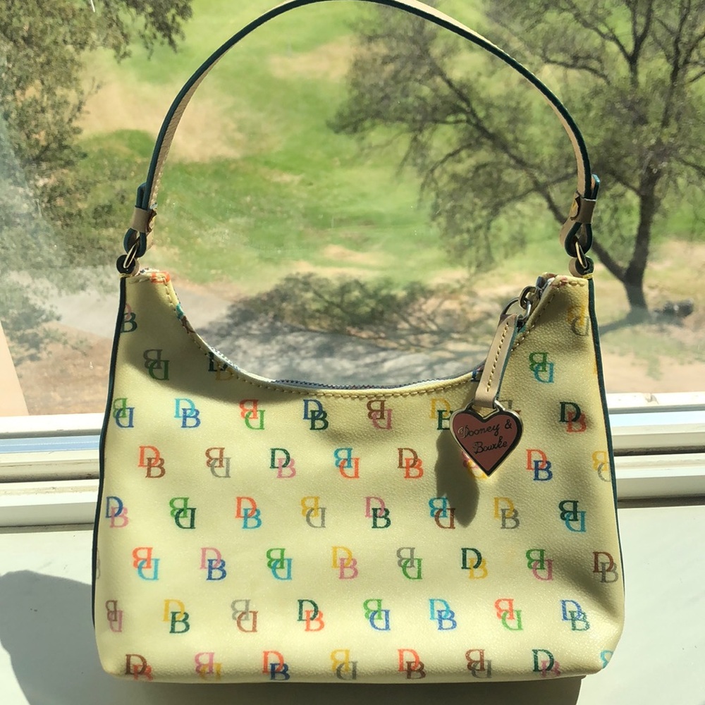 Vintage Dooney & Bourke multicolor baguette bag
